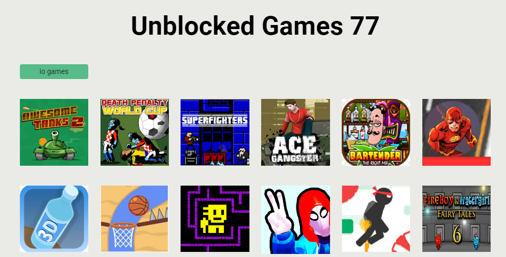 Unblocked Games 77 Unblocked - UnblockedGames666 Play Online